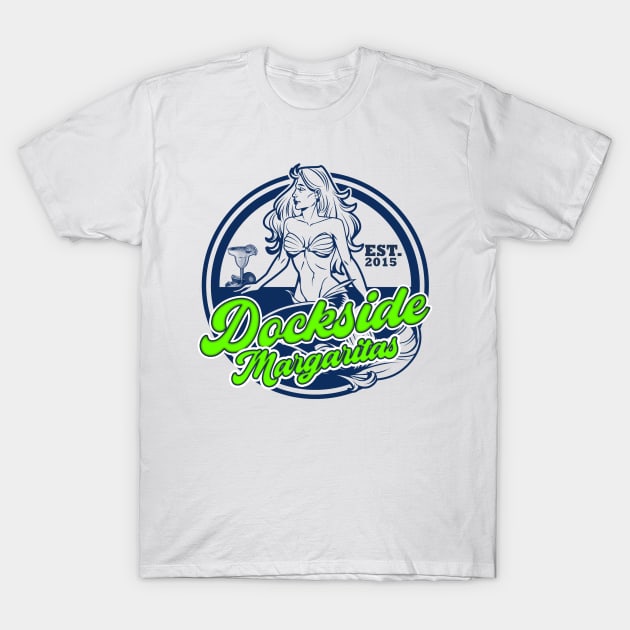 Dockside Margaritas near the Boathouse- Mermaid edition Orlando Florida T-Shirt by Joaddo